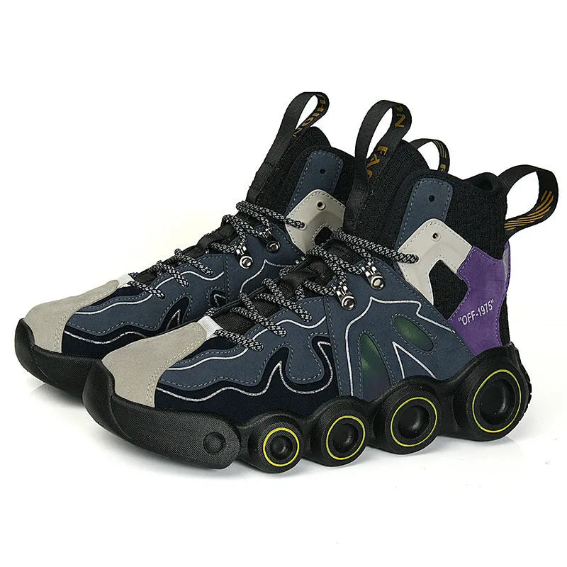 Fashion High-top Sneakers New Catwalk Shoes Men Men's Shoes - Bellarte Enchanté Fashion High-top Sneakers New Catwalk Shoes Men Men's Shoes